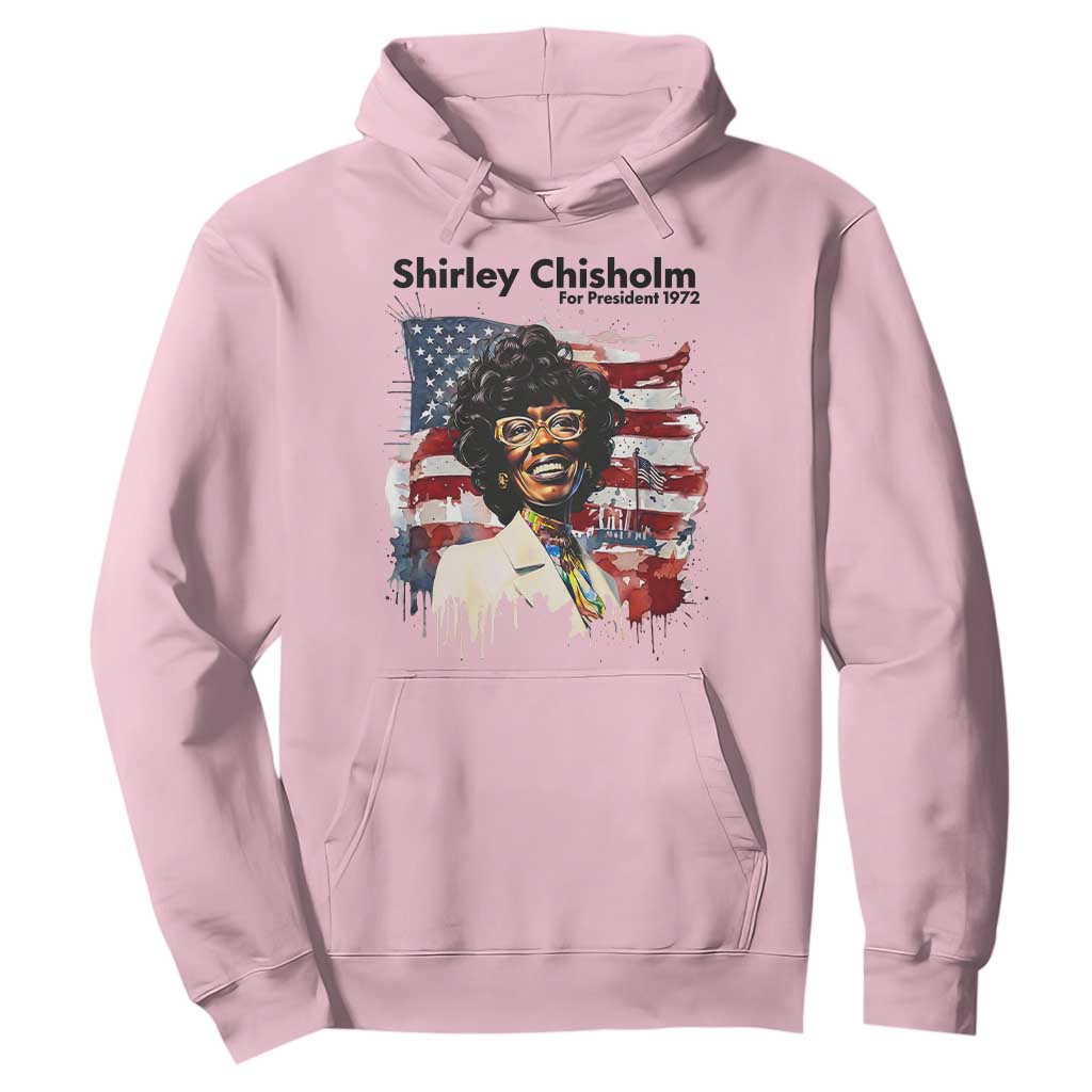 Shirley Chisholm For President 1972 With American Flag Hoodie TS12 Light Pink Print Your Wear