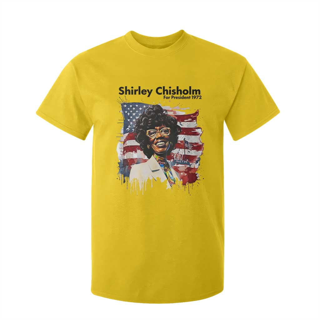 Shirley Chisholm For President 1972 With American Flag T Shirt For Kid TS12 Daisy Print Your Wear
