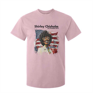 Shirley Chisholm For President 1972 With American Flag T Shirt For Kid TS12 Light Pink Print Your Wear