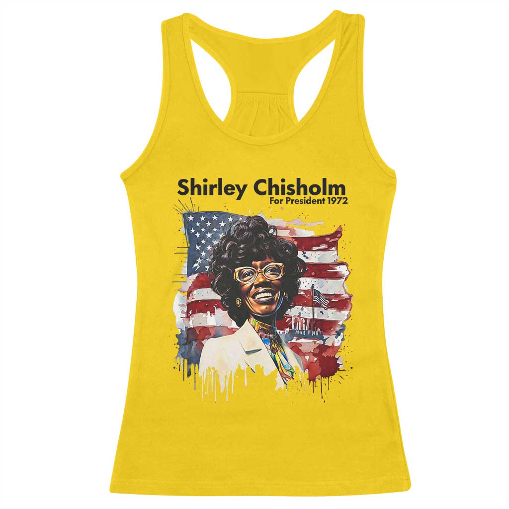 Shirley Chisholm For President 1972 With American Flag Racerback Tank Top TS12 Daisy Print Your Wear