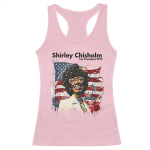 Shirley Chisholm For President 1972 With American Flag Racerback Tank Top TS12 Light Pink Print Your Wear