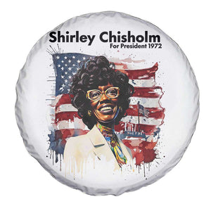 Shirley Chisholm For President 1972 With American Flag Spare Tire Cover TS12 Print Your Wear