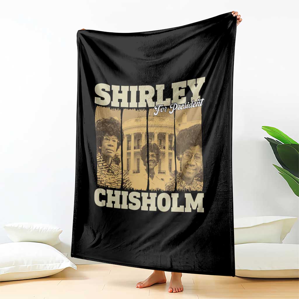 Shirley Chisholm For President Throw Blanket Historic Women Leader TS12 Print Your Wear