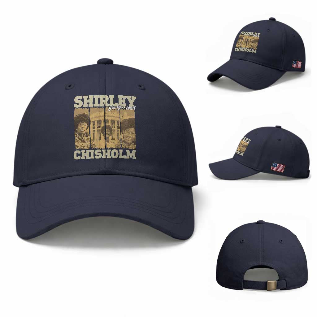 Shirley Chisholm For President Baseball Cap Historic Women Leader TS12 Baseball Cap Universal Fit Navy Print Your Wear
