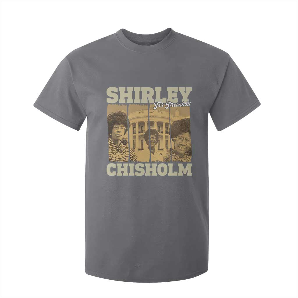 Shirley Chisholm For President T Shirt For Kid Historic Women Leader TS12 Charcoal Print Your Wear