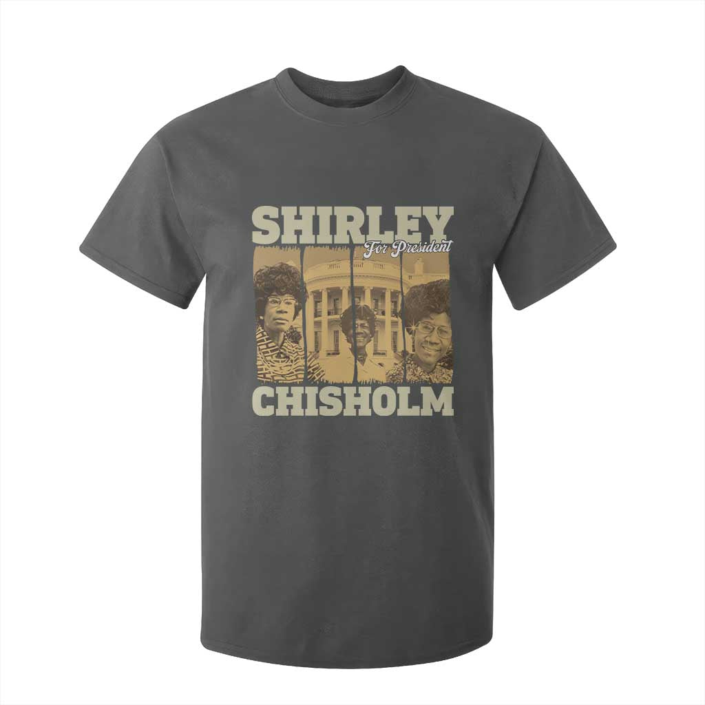 Shirley Chisholm For President T Shirt For Kid Historic Women Leader TS12 Dark Heather Print Your Wear