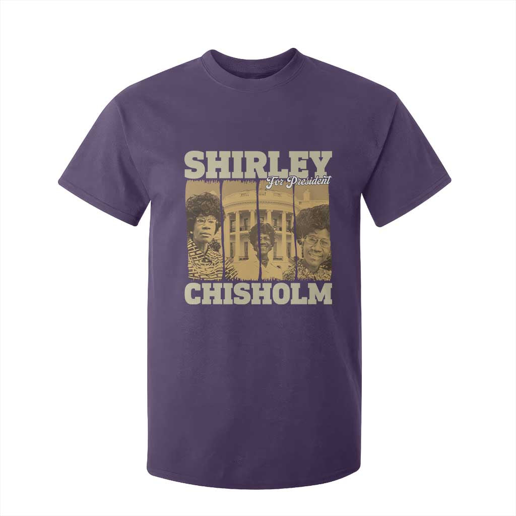 Shirley Chisholm For President T Shirt For Kid Historic Women Leader TS12 Purple Print Your Wear