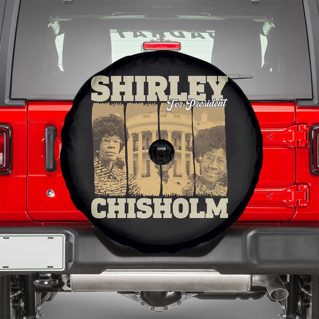 Shirley Chisholm For President Spare Tire Cover Historic Women Leader TS12 Black Print Your Wear