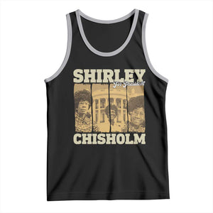Shirley Chisholm For President Tank Top Historic Women Leader TS12 Black Athletic Heather Print Your Wear