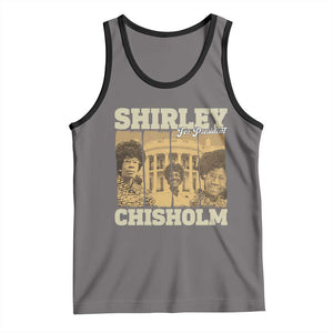 Shirley Chisholm For President Tank Top Historic Women Leader TS12 Deep Heather Black Print Your Wear