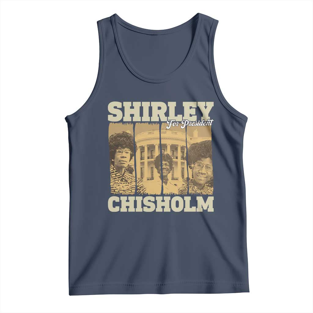 Shirley Chisholm For President Tank Top Historic Women Leader TS12 Navy Print Your Wear
