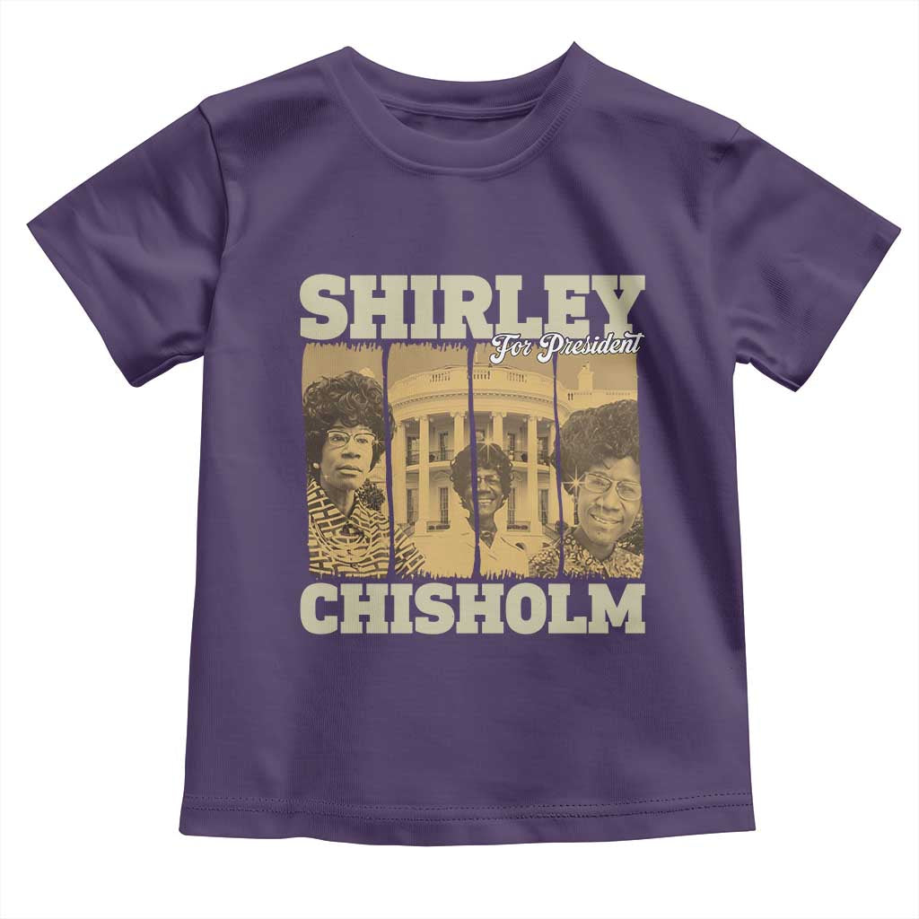 Shirley Chisholm For President Toddler T Shirt Historic Women Leader TS12 Purple Print Your Wear