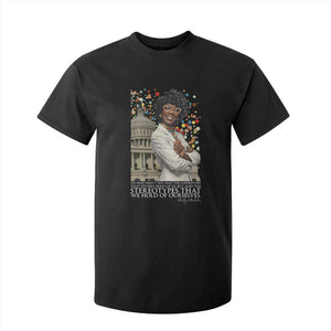 Shirley Chisholm Civil Rights Leader Quote T Shirt For Kid Reject Stereotype TS12 Black Print Your Wear