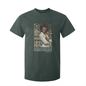 Shirley Chisholm Civil Rights Leader Quote T Shirt For Kid Reject Stereotype TS12 Dark Forest Green Print Your Wear