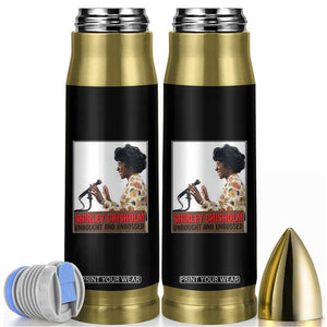 Shirley Chisholm Feminist Empowerment Bullet Tumbler Unbought And Unbossed TS12 Black Print Your Wear