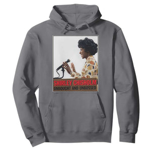 Shirley Chisholm Feminist Empowerment Hoodie Unbought And Unbossed TS12 Charcoal Print Your Wear