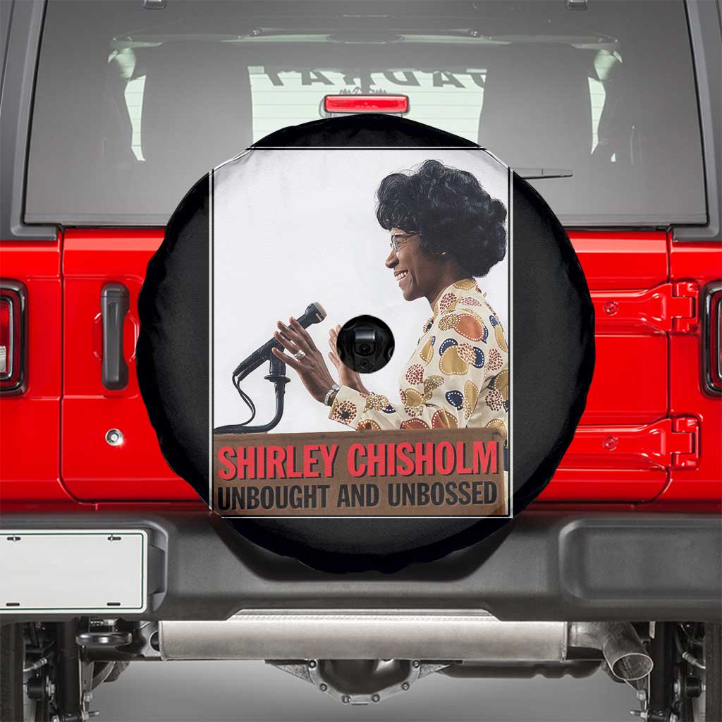 Shirley Chisholm Feminist Empowerment Spare Tire Cover Unbought And Unbossed TS12 Black Print Your Wear