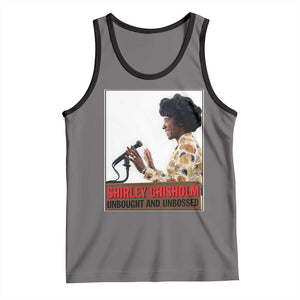 Shirley Chisholm Feminist Empowerment Tank Top Unbought And Unbossed TS12 Deep Heather Black Print Your Wear