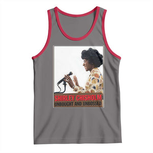 Shirley Chisholm Feminist Empowerment Tank Top Unbought And Unbossed TS12 Deep Heather Red Print Your Wear