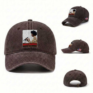 Shirley Chisholm Feminist Empowerment Washed Cotton Baseball Cap Unbought And Unbossed TS12 Washed Cap Universal Fit Dark Brown Print Your Wear