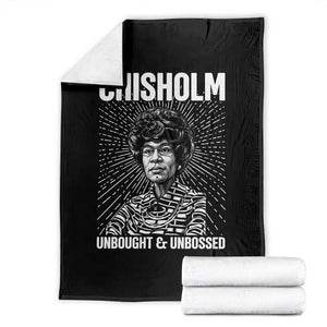 Shirley Chisholm Unbought And Unbossed Feminist Throw Blanket TS12 Black Print Your Wear