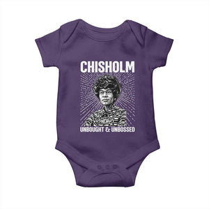 Shirley Chisholm Unbought And Unbossed Feminist Baby Onesie TS12 Purple Print Your Wear