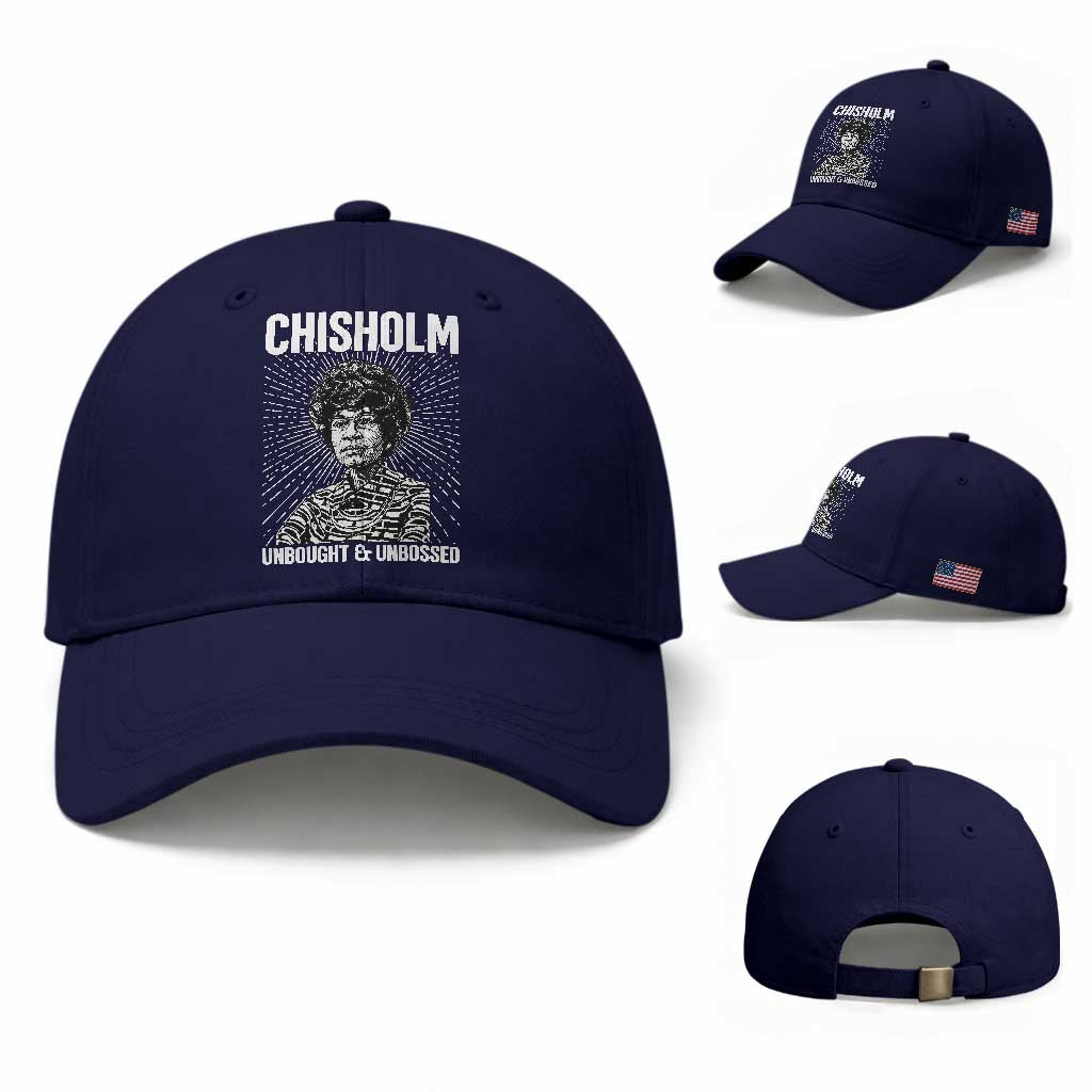 Shirley Chisholm Unbought And Unbossed Feminist Baseball Cap TS12 Baseball Cap Universal Fit Dark Blue Print Your Wear