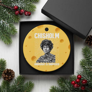 Shirley Chisholm Unbought And Unbossed Feminist Ceramic Ornament TS12 1pc Yellow Cheese Print Your Wear