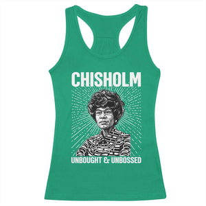 Shirley Chisholm Unbought And Unbossed Feminist Racerback Tank Top TS12 Irish Green Print Your Wear