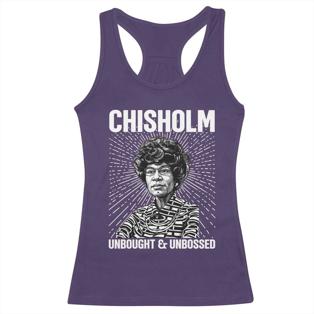 Shirley Chisholm Unbought And Unbossed Feminist Racerback Tank Top TS12 Purple Print Your Wear
