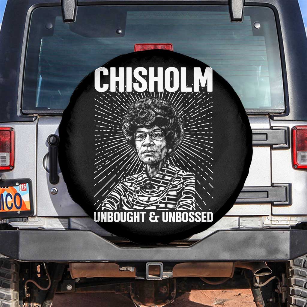 Shirley Chisholm Unbought And Unbossed Feminist Spare Tire Cover TS12 No hole Black Print Your Wear