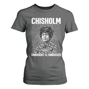 Shirley Chisholm Unbought And Unbossed Feminist T Shirt For Women TS12 Dark Heather Print Your Wear