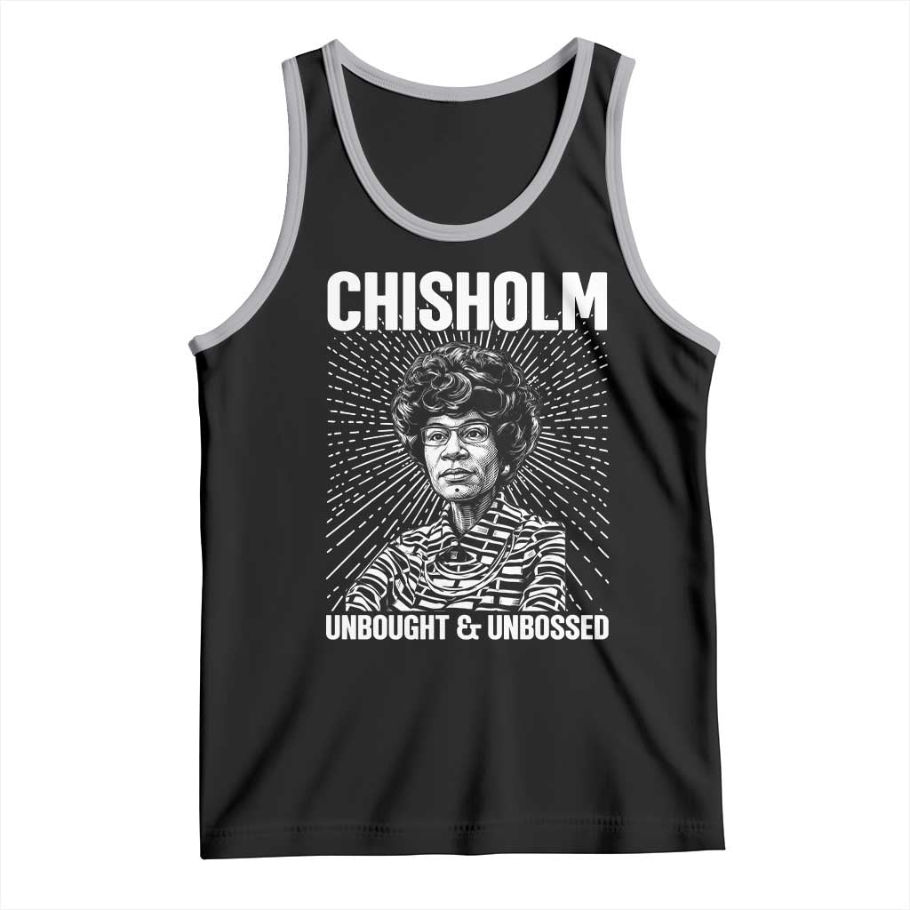 Shirley Chisholm Unbought And Unbossed Feminist Tank Top TS12 Black Athletic Heather Print Your Wear