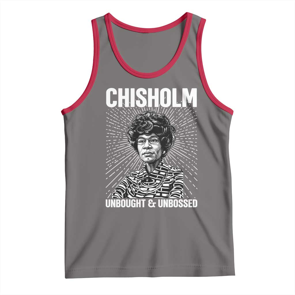 Shirley Chisholm Unbought And Unbossed Feminist Tank Top TS12 Deep Heather Red Print Your Wear