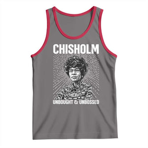 Shirley Chisholm Unbought And Unbossed Feminist Tank Top TS12 Deep Heather Red Print Your Wear