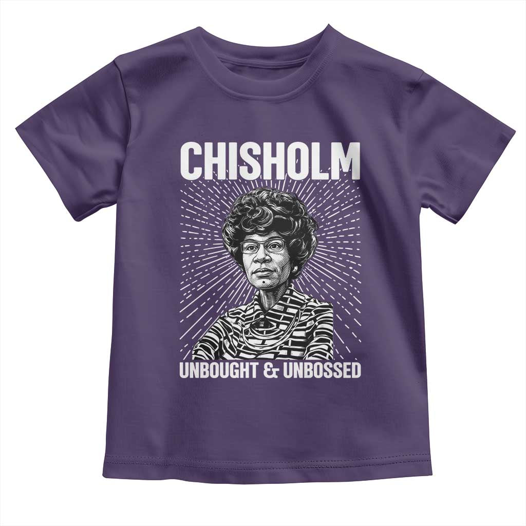 Shirley Chisholm Unbought And Unbossed Feminist Toddler T Shirt TS12 Purple Print Your Wear
