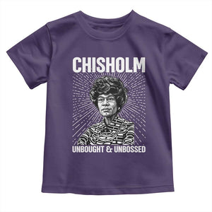 Shirley Chisholm Unbought And Unbossed Feminist Toddler T Shirt TS12 Purple Print Your Wear