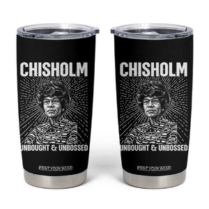 Shirley Chisholm Unbought And Unbossed Feminist Tumbler Cup TS12 Black Print Your Wear