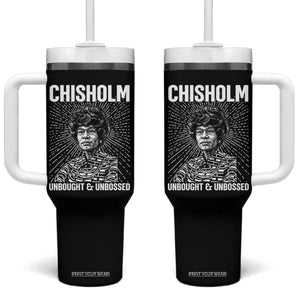 Shirley Chisholm Unbought And Unbossed Feminist Tumbler With Handle TS12 One Size: 40 oz Black Print Your Wear
