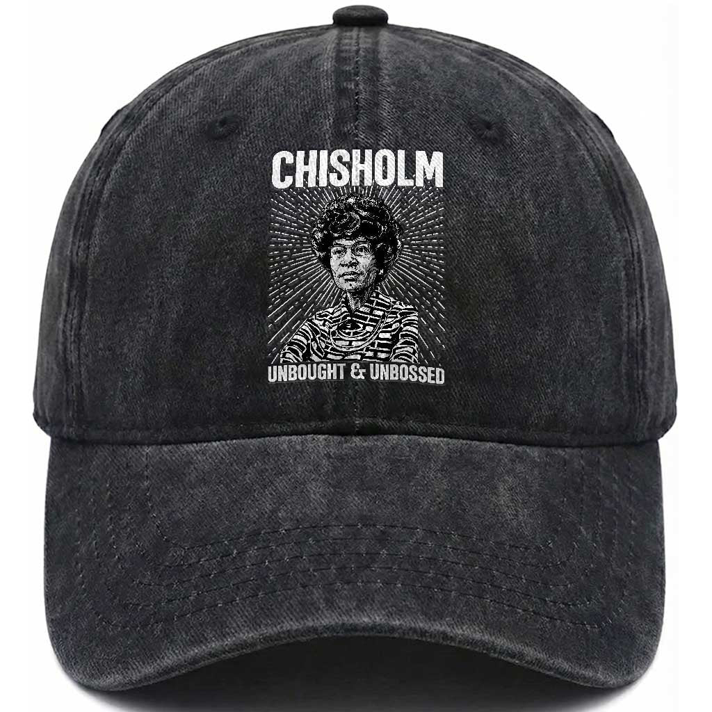 Shirley Chisholm Unbought And Unbossed Feminist Washed Cotton Baseball Cap TS12 Print Your Wear