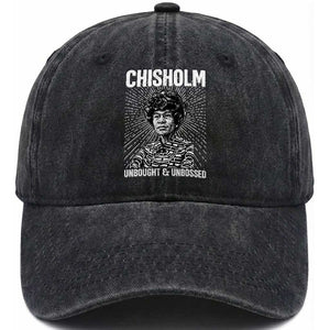 Shirley Chisholm Unbought And Unbossed Feminist Washed Cotton Baseball Cap TS12 Print Your Wear