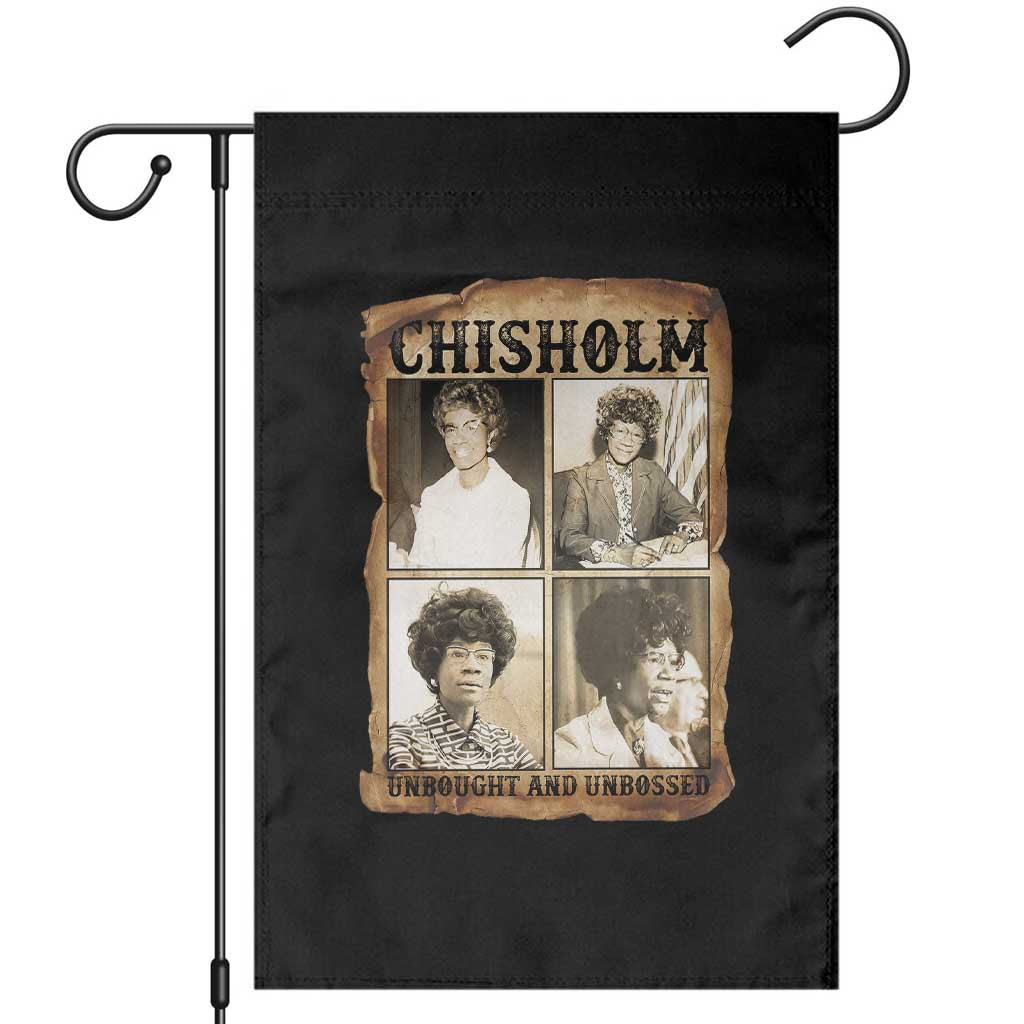 Vintage Shirley Chisholm Unbought And Unbossed Garden Flag Womens History Month TS12 Black Print Your Wear