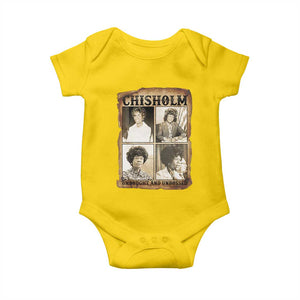 Vintage Shirley Chisholm Unbought And Unbossed Baby Onesie Womens History Month TS12 Daisy Print Your Wear