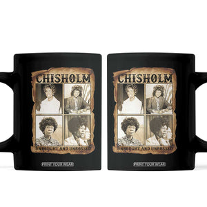 Vintage Shirley Chisholm Unbought And Unbossed Coffee Mug Womens History Month TS12 Black Print Your Wear
