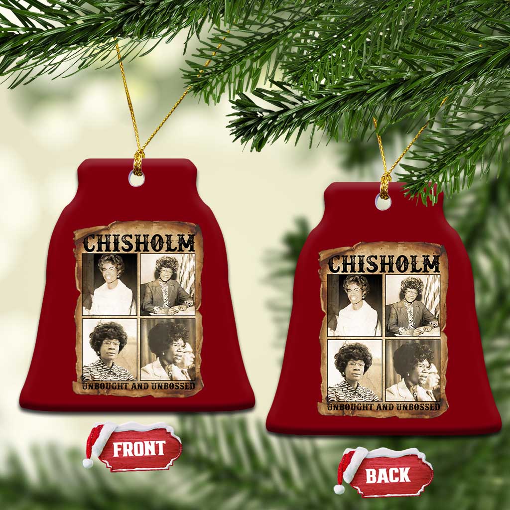 Vintage Shirley Chisholm Unbought And Unbossed Ceramic Ornament Womens History Month TS12 Print Your Wear