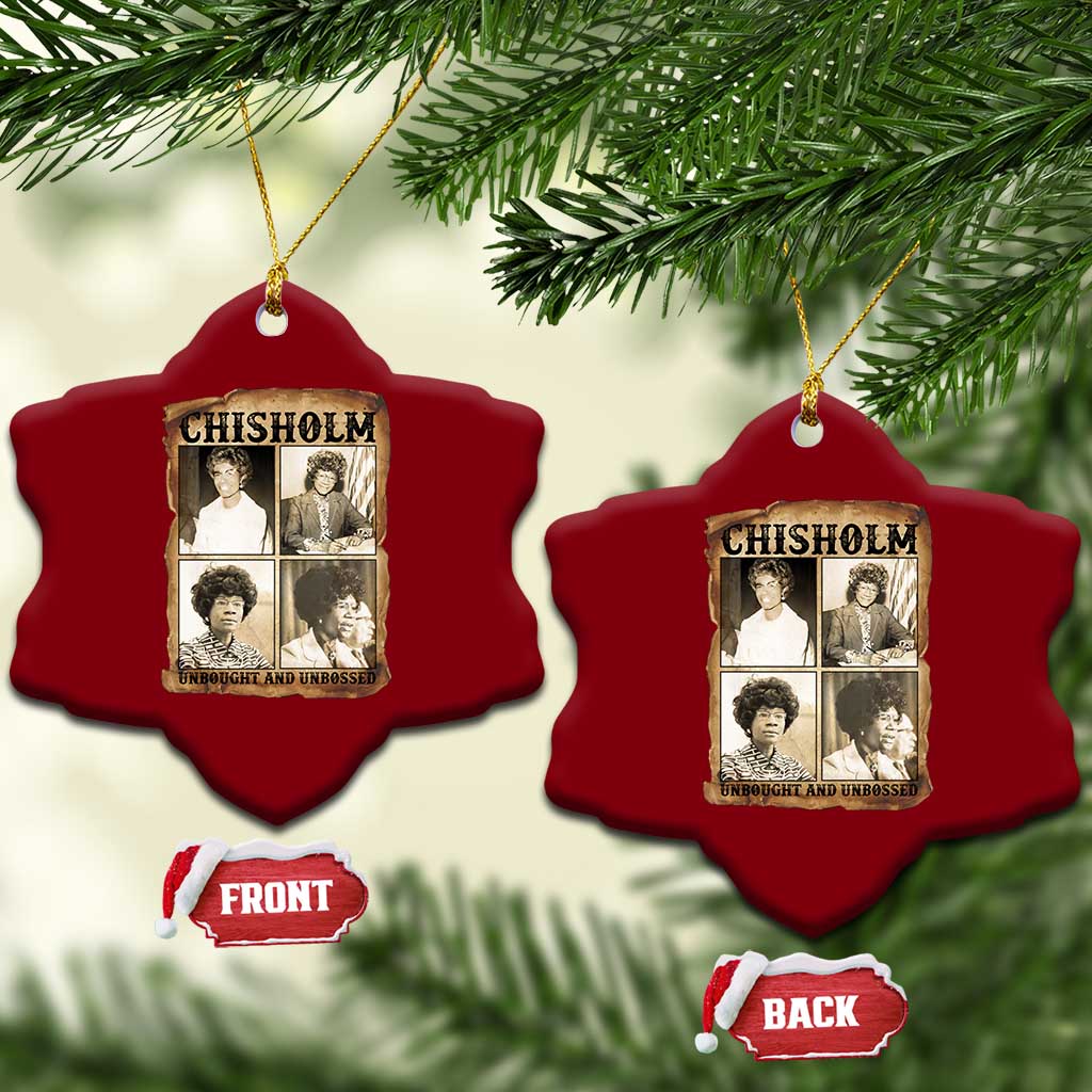 Vintage Shirley Chisholm Unbought And Unbossed Ceramic Ornament Womens History Month TS12 Print Your Wear