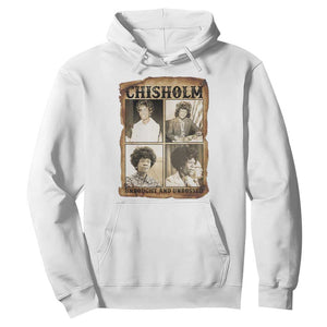 Vintage Shirley Chisholm Unbought And Unbossed Hoodie Womens History Month TS12 White Print Your Wear