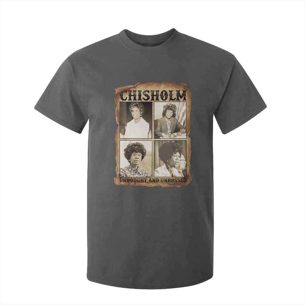 Vintage Shirley Chisholm Unbought And Unbossed T Shirt For Kid Womens History Month TS12 Dark Heather Print Your Wear