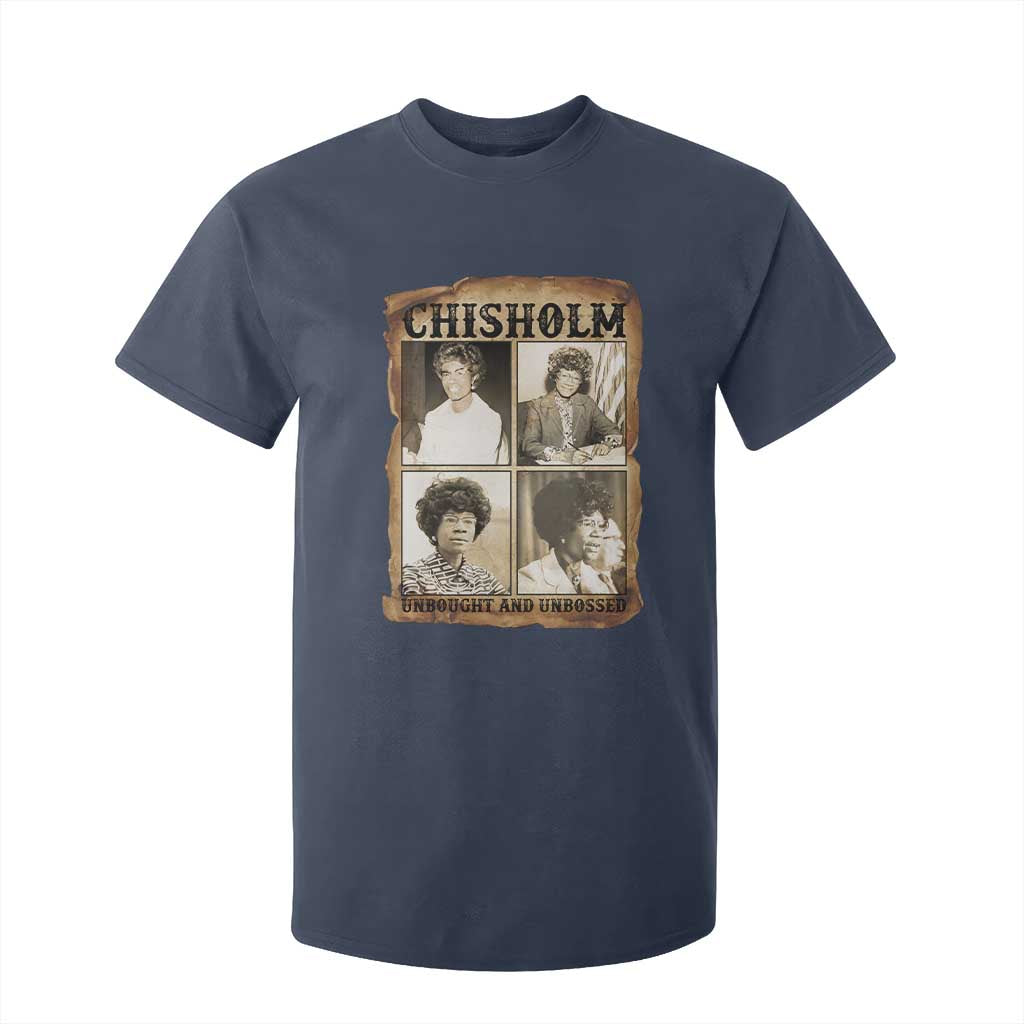 Vintage Shirley Chisholm Unbought And Unbossed T Shirt For Kid Womens History Month TS12 Navy Print Your Wear