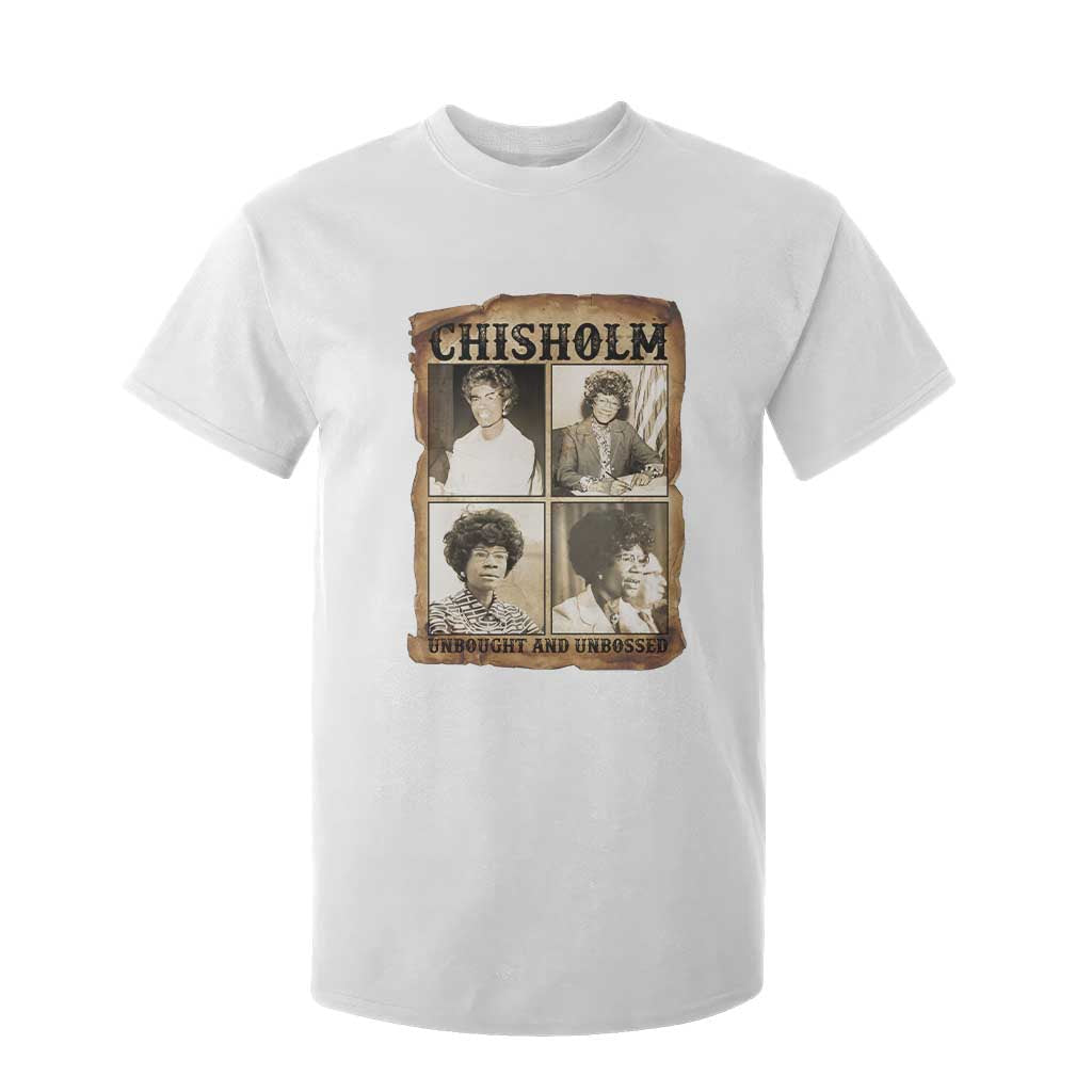 Vintage Shirley Chisholm Unbought And Unbossed T Shirt For Kid Womens History Month TS12 White Print Your Wear